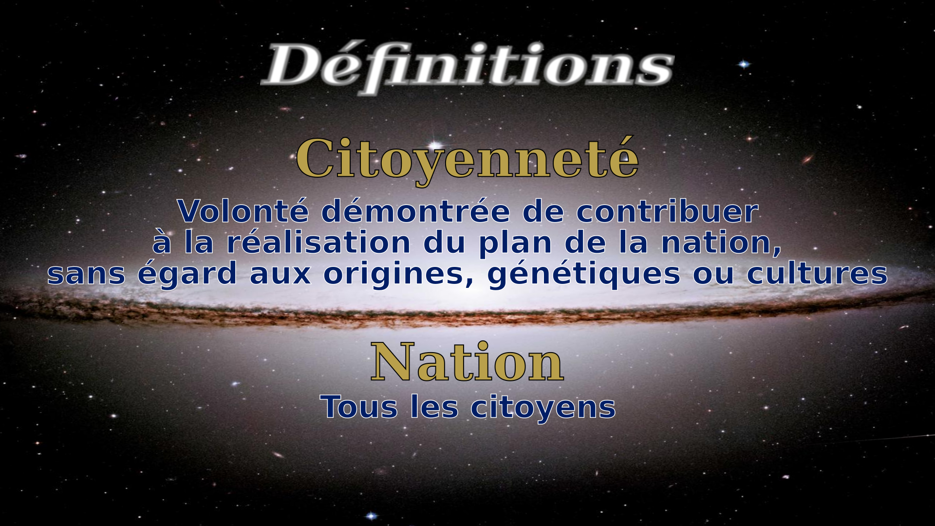 Définitions